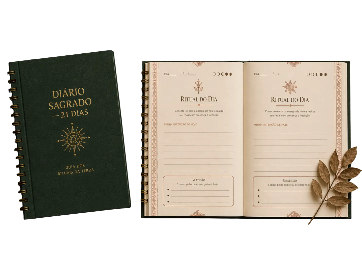 Mockup Diario Sagrado de los 21 Días