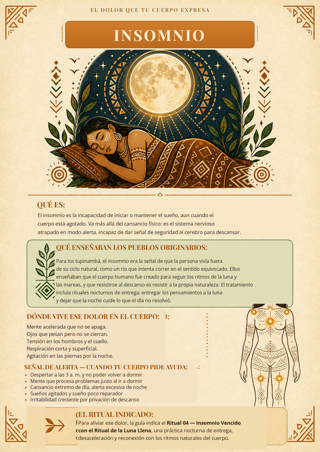 El dolor que tu cuerpo expresa — Insomnio
